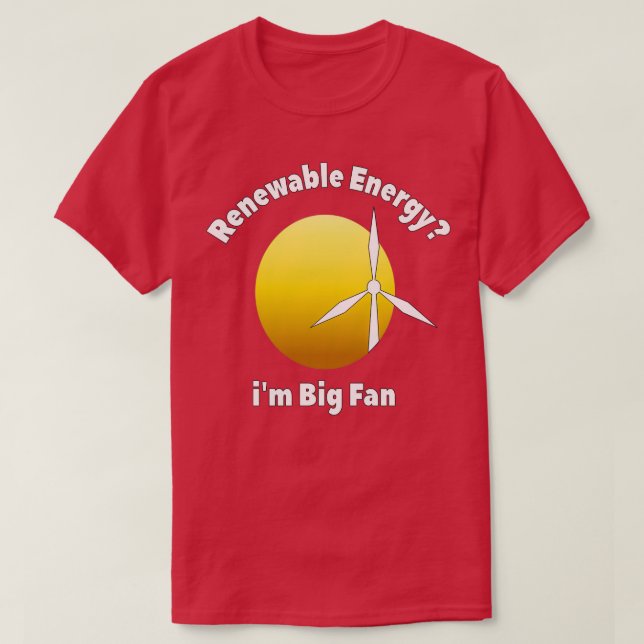 Camiseta Energía renovable ix27m gran ventilador (Diseño del anverso)