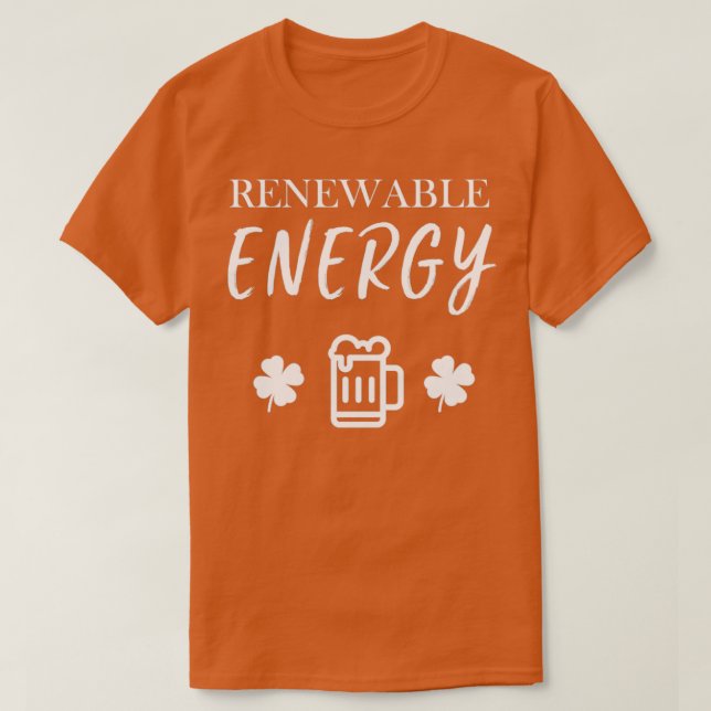 Camiseta Energía renovable, Novedad divertida de piun (Diseño del anverso)