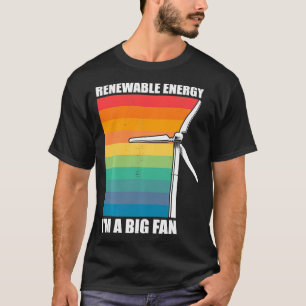 Camiseta Energía Renovable Viento Turbina Vintage Molino Im