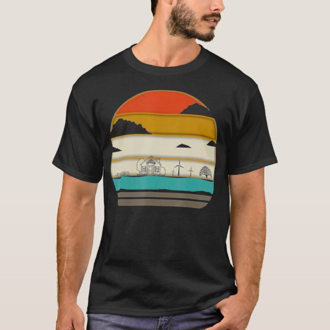 Camiseta Energía renovable vintage (Anverso)