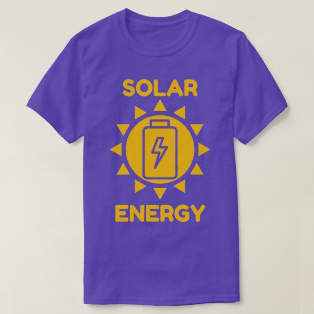 Camiseta Energía solar 5 (Diseño del anverso)
