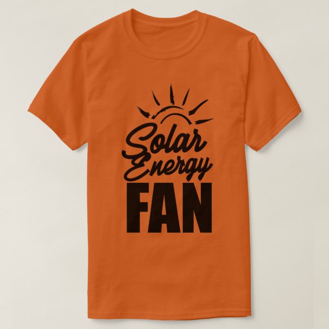 Camiseta energía solar 6 (Diseño del anverso)