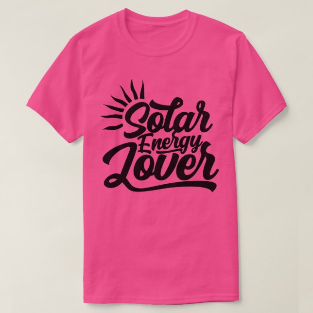 Camiseta energía solar 9 (Diseño del anverso)
