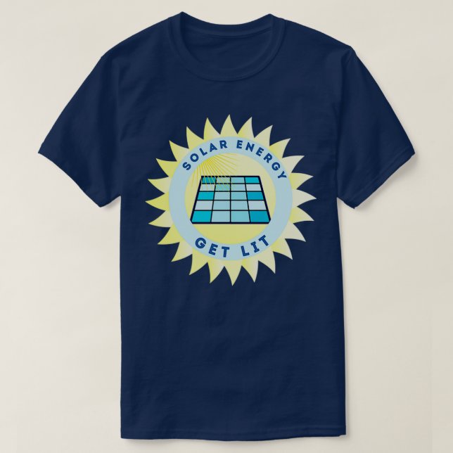 Camiseta Energía solar Encender (Diseño del anverso)