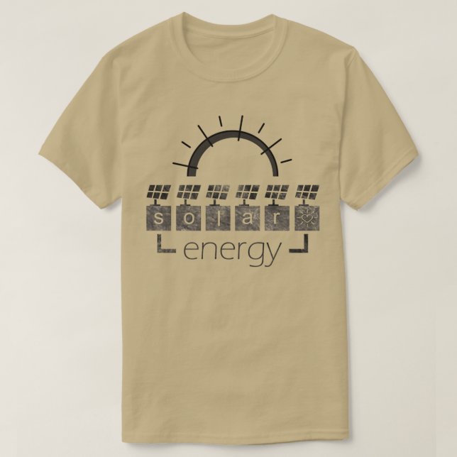 Camiseta energía solar energía verde 2 (Diseño del anverso)