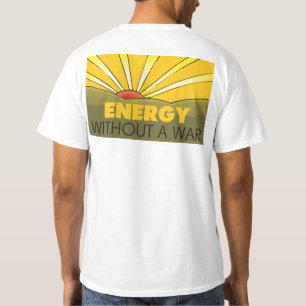 Camiseta Energía solar sin guerra, medio ambiente sostenibl
