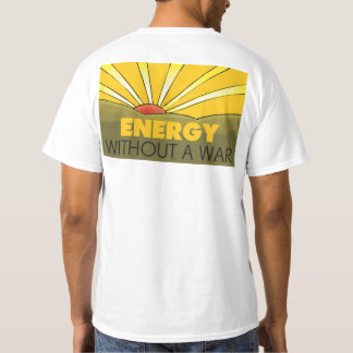 Camiseta Energía solar sin guerra, medio ambiente sostenibl