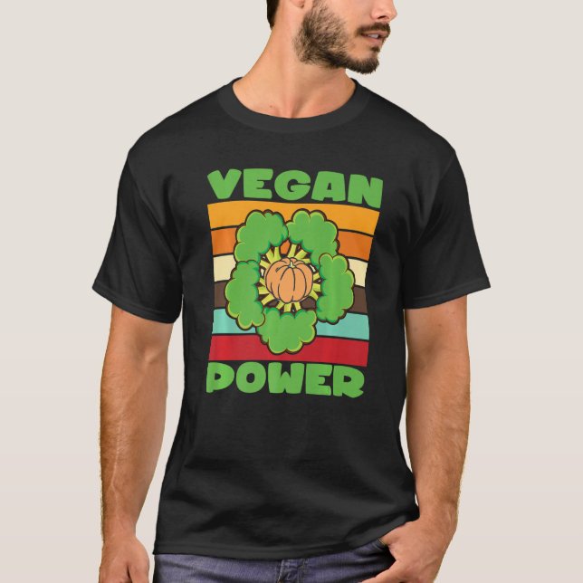 Camiseta Energía vegana para vegetarianos con energía veget (Anverso)