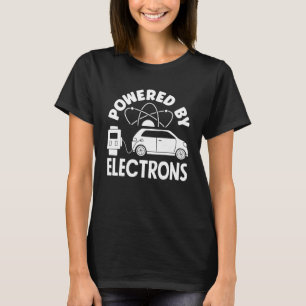Camiseta Energizado por electrones Batería Vehículo eléctri
