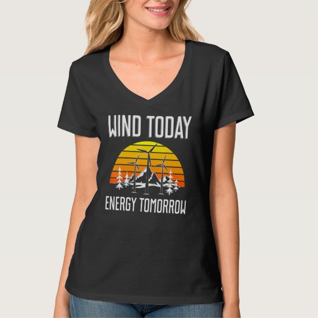Camiseta Energy Tomorrow Wind Turbine Technician (Anverso)