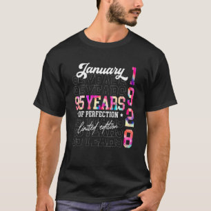 Camiseta Enero de 1928 95 años de edad 95º cumpleaños