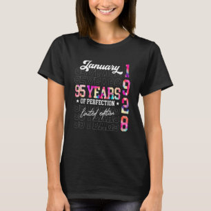 Camiseta Enero de 1928 95 años de edad 95º cumpleaños