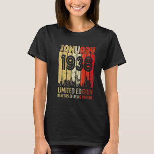 Camiseta Enero De 1938 85 Años De Asombro