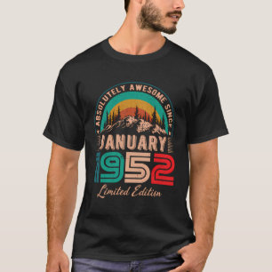 Camiseta Enero de 1952 Furioso cumpleaños desde enero de 19