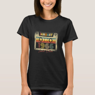 Camiseta Enero de 1966 Cinta Retro Cassette 57º B día 57 Sí