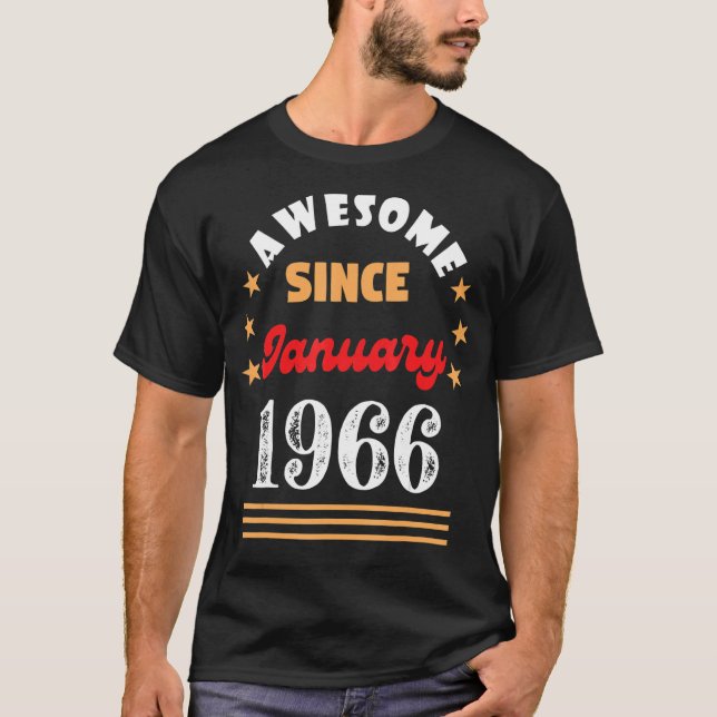 Camiseta Enero de 1966 Día Fantástico Desde 1966 Enero V (Anverso)