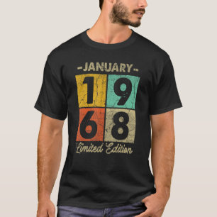 Camiseta Enero de 1968, de 55 años, 55º cumpleaños