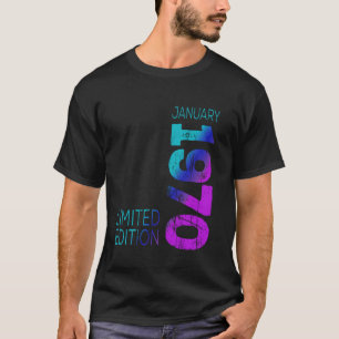 Camiseta Enero de 1970 Retro 1970 Vintage 1970 Legendario S