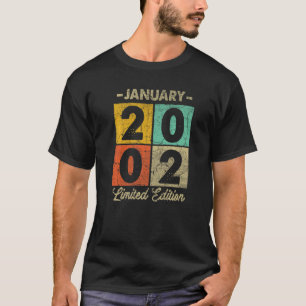Camiseta Enero de 2002 21º cumpleaños 1