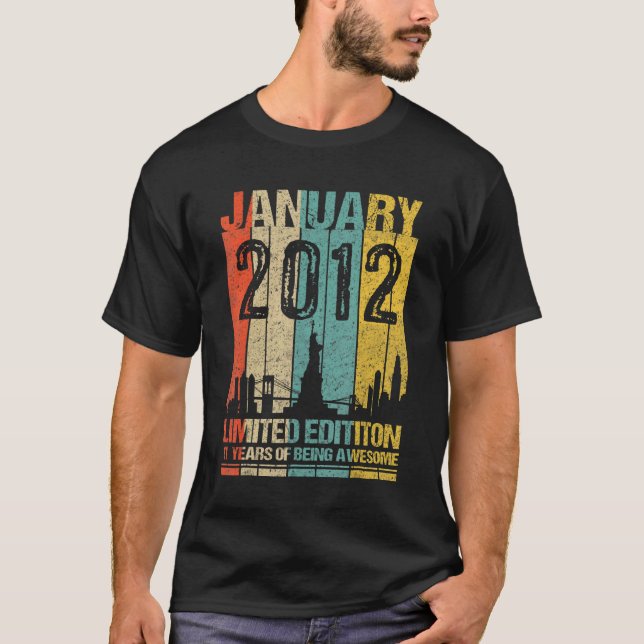 Camiseta Enero De 2012 11 Años De Ser Awesom (Anverso)
