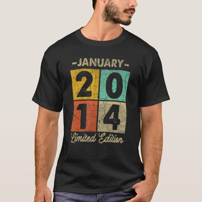 Camiseta Enero de 2014 Noveno cumpleaños 1 (Anverso)