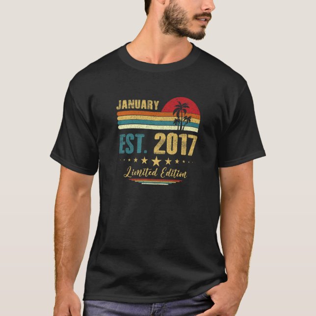 Camiseta Enero de 2017, 6 años (Anverso)