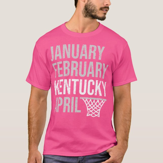 Camiseta Enero Febrero Kentucky April March Basketball M (Anverso)
