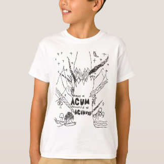 Camiseta Enfadado como acústico y pacífico