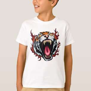 Camiseta Enfadado Roaring Tiger Face