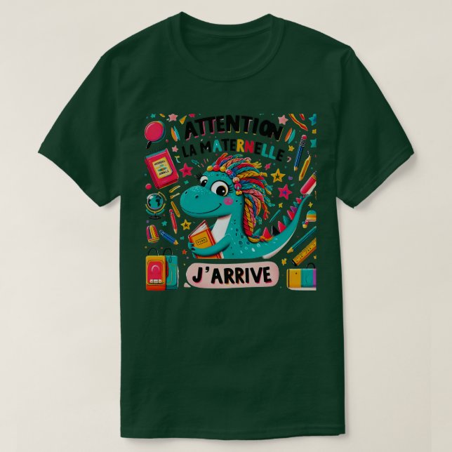 Camiseta Enfant Atención La Maternelle Jcome Maternelle (Diseño del anverso)