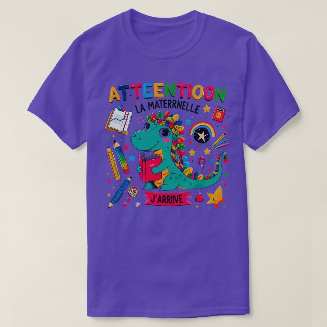 Camiseta Enfant Atención La Maternelle Jcome Maternelle (Diseño del anverso)