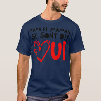 Camiseta Enfant Futurs Maries Annonce Mariage Papa et Maman