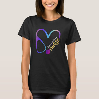 Camiseta Enfermedad aguda Enfermera Watercol Amor Estetiosc