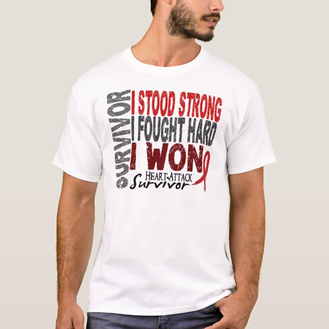 Camiseta Enfermedad cardíaca del superviviente 4 del ataque (Anverso)