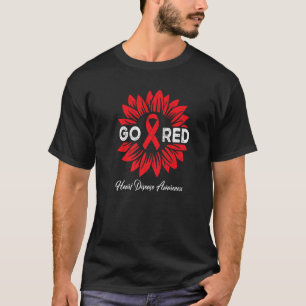 Camiseta Enfermedad cardiaca El girasol se pone consciente