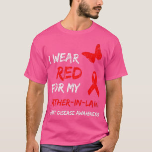 Camiseta Enfermedad cardíaca que uso rojo para la cinta de