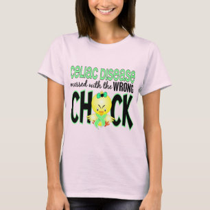 Camiseta Enfermedad Celiaca Entorpecida Con El Chick Equivo