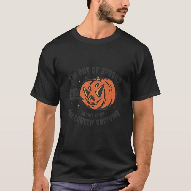 Camiseta Enfermedad Crónica De Cucharas De Halloween (Anverso)