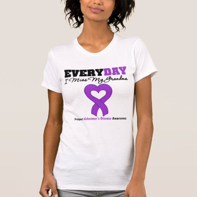 Camiseta Enfermedad de Alzheimer cada Srta. My Grandma del (Anverso)