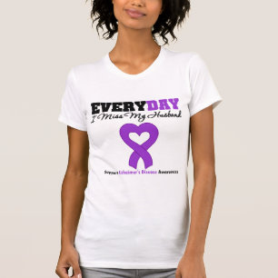 Camiseta Enfermedad de Alzheimer cada Srta. My Husband del