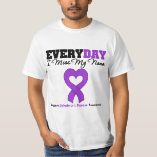 Camiseta Enfermedad de Alzheimer cada Srta. My Nana del dí