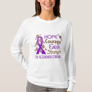 Camiseta Enfermedad de Alzheimer de la fuerza 3 de la fe