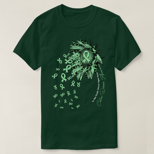 Camiseta Enfermedad de Celiac Awareness sunflower nadie luc (Diseño del anverso)
