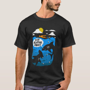 Camiseta Enfermedad de Celiac Es Leche De Tiburón Grasa Gra