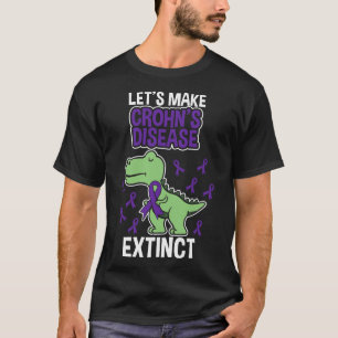 Camiseta Enfermedad de Crohn Extinto Inflamatorio de Dinosa