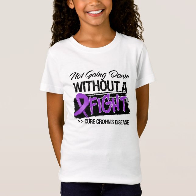 Camiseta Enfermedad de Crohns que no va abajo sin una lucha (Anverso)