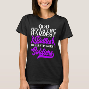 Camiseta Enfermedad de Dementia: uso el alzheimer púrpura
