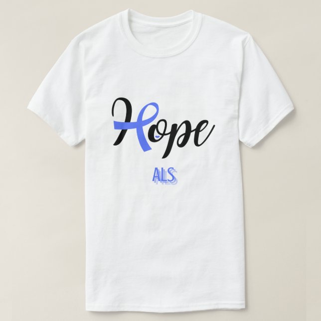 CAMISETA ENFERMEDAD DE HOPE/ALS/LOU GEHRIG/ UNISEX (Diseño del anverso)