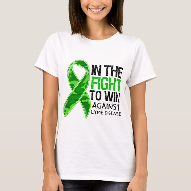 Camiseta Enfermedad de Lyme - lucha a ganar (Anverso)
