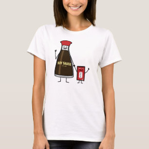 Camiseta Enfermedad de niño con envase de buey de soja